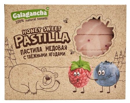 Пастила медовая Galagancha 190гр в ассортименте