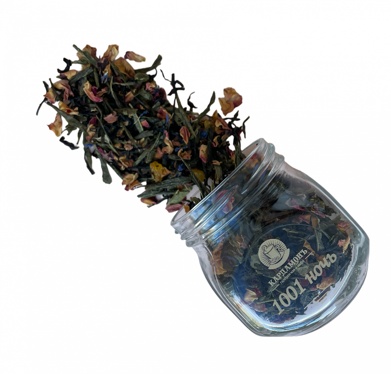 Чай в стеклянной банке "1001 ночь" х 35гр