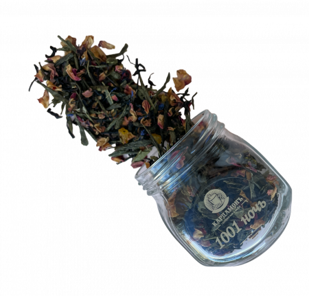 Чай в стеклянной банке "1001 ночь" х 35гр